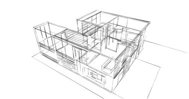 soyut mimari duvar kağıdı tasarımı, dijital konsept arkaplan