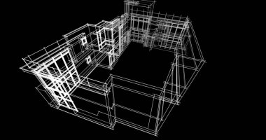 soyut mimari duvar kağıdı tasarımı, dijital konsept arkaplan