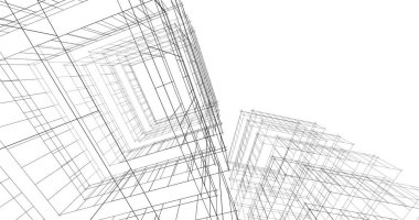 soyut mimari duvar kağıdı tasarımı, dijital konsept arkaplan