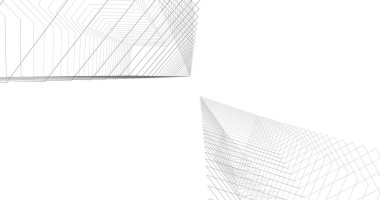 soyut mimari duvar kağıdı tasarımı, dijital konsept arkaplan