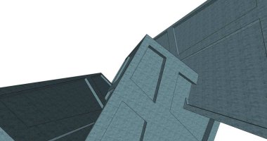 minimal geometrik şekiller, mimari çizgiler