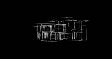 minimal geometrik şekiller, mimari çizgiler