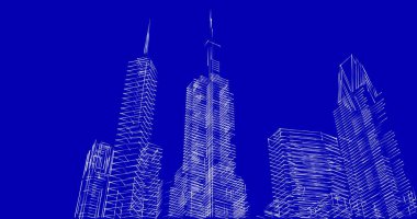 soyut mimari duvar kağıdı tasarımı, dijital konsept arkaplan