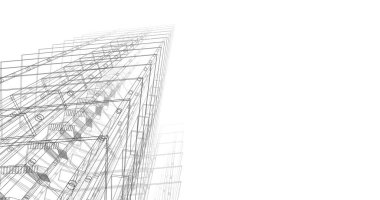 soyut mimari duvar kağıdı tasarımı, dijital konsept arkaplan