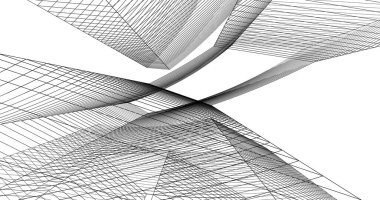 soyut mimari duvar kağıdı tasarımı, dijital konsept arkaplan