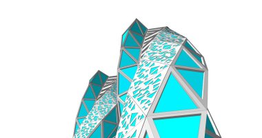 soyut mimari duvar kağıdı tasarımı, dijital konsept arkaplan