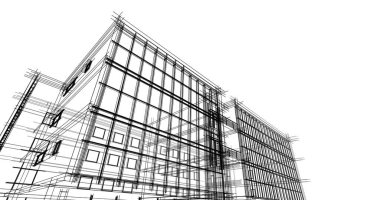 minimal geometrik şekiller, mimari çizgiler