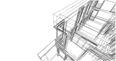soyut mimari duvar kağıdı tasarımı, dijital konsept arkaplan