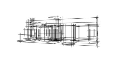 minimal geometrik şekiller, mimari çizgiler