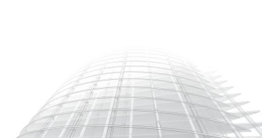 Mimari sanat konseptinde soyut çizgiler, minimum geometrik şekiller. 