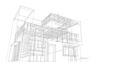 soyut mimari duvar kağıdı tasarımı, dijital konsept arkaplan