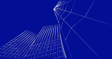 soyut mimari duvar kağıdı tasarımı, dijital konsept arkaplan