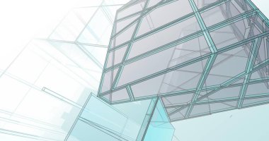 soyut mimari duvar kağıdı tasarımı, dijital konsept arkaplan