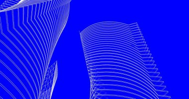 soyut mimari duvar kağıdı tasarımı, dijital konsept arkaplan