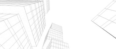 soyut mimari duvar kağıdı tasarımı, dijital konsept arkaplan