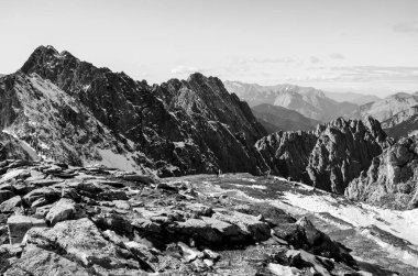 Dağların manzarası, doğa arkaplanı