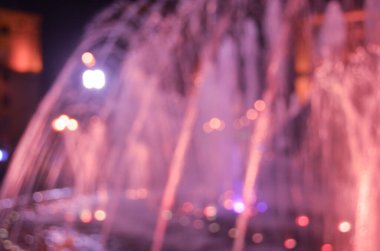 Bulanık soyut ışıklar gece şehrin arka planı