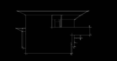 Mimari sanat konseptinde soyut çizgiler, minimum geometrik şekiller. 