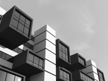 soyut mimari duvar kağıdı tasarımı, dijital konsept arkaplan