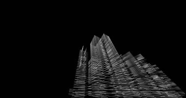 soyut mimari duvar kağıdı tasarımı, dijital konsept arkaplan