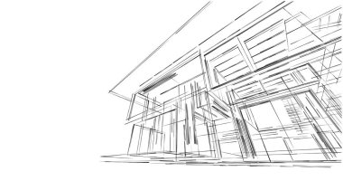 minimal geometrik şekiller, mimari çizgiler