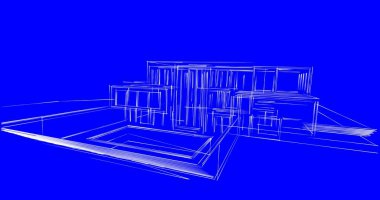 soyut mimari duvar kağıdı tasarımı, dijital konsept arkaplan