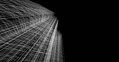 soyut mimari duvar kağıdı tasarımı, dijital konsept arkaplan