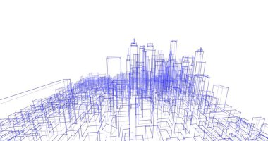 soyut mimari duvar kağıdı tasarımı, dijital konsept arkaplan