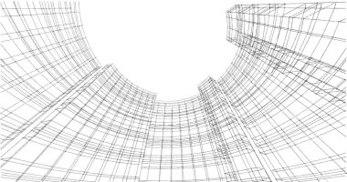 soyut mimari duvar kağıdı tasarımı, dijital konsept arkaplan