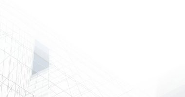 Mimari sanat konseptinde soyut çizgiler, minimum geometrik şekiller. 