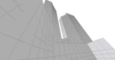 soyut mimari duvar kağıdı tasarımı, dijital konsept arkaplan