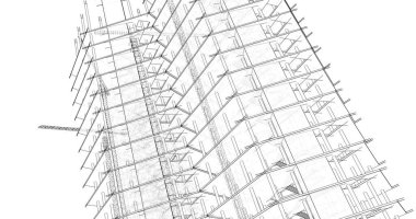 soyut mimari duvar kağıdı tasarımı, dijital konsept arkaplan