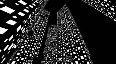 soyut mimari duvar kağıdı tasarımı, dijital konsept arkaplan