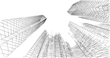 soyut mimari duvar kağıdı tasarımı, dijital konsept arkaplan