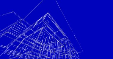 soyut mimari duvar kağıdı tasarımı, dijital konsept arkaplan