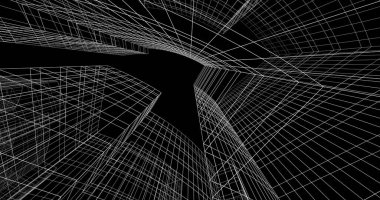 soyut mimari duvar kağıdı tasarımı, dijital konsept arkaplan