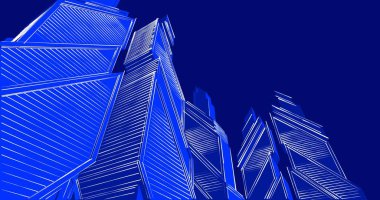 minimal geometrik şekiller, mimari çizgiler