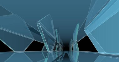 soyut mimari duvar kağıdı tasarımı, dijital konsept arkaplan