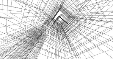 soyut mimari duvar kağıdı tasarımı, dijital konsept arkaplan