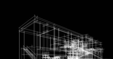 soyut mimari duvar kağıdı tasarımı, dijital konsept arkaplan