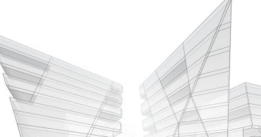 soyut mimari duvar kağıdı tasarımı, dijital konsept arkaplan