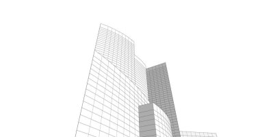 soyut mimari duvar kağıdı tasarımı, dijital konsept arkaplan