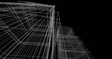 soyut mimari duvar kağıdı tasarımı, dijital konsept arkaplan