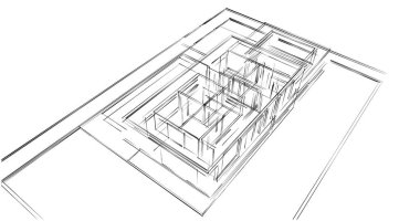 soyut mimari duvar kağıdı tasarımı, dijital konsept arkaplan