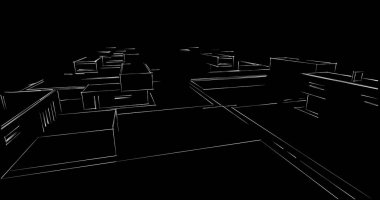 soyut mimari duvar kağıdı tasarımı, dijital konsept arkaplan