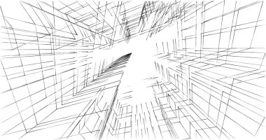 Geometrik mimari binalar tasarımı