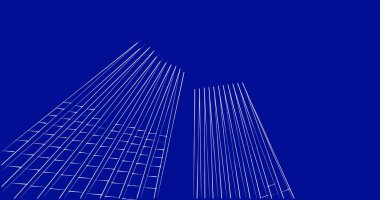 soyut mimari duvar kağıdı tasarımı, dijital konsept arkaplan