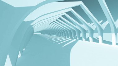 Mimari sanat konseptinde soyut çizgiler, minimum geometrik şekiller. 