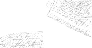 soyut mimari duvar kağıdı tasarımı, dijital konsept arkaplan