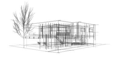 soyut mimari duvar kağıdı tasarımı, dijital konsept arkaplan